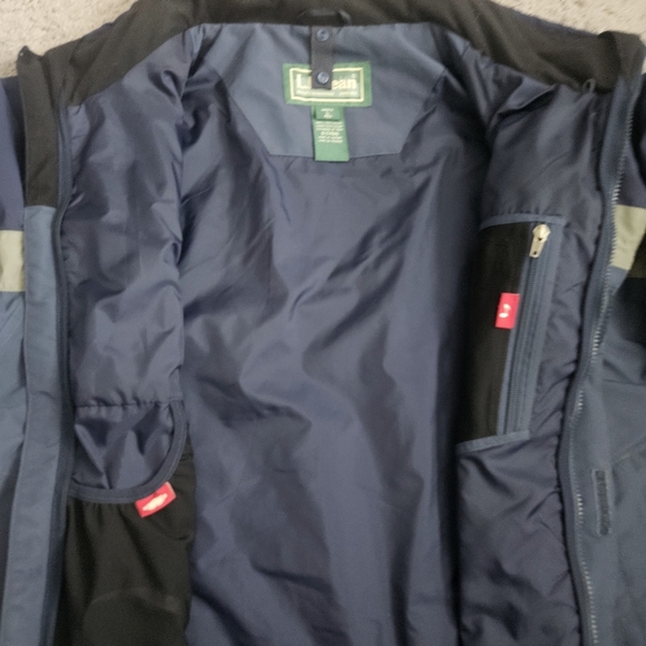 L.L. Bean Jacket Outdoor Outfitter Blue Full Zip Hooded Mens Size Large Gorpcore - Picture 2 of 13